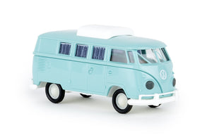 Brekina 31604 VW T1b Camper With Raisable Roof 1960, Light Turkquoise