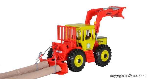 kibri 112254 H0 MB TRAC With Front Shield, Wood-Pulling Shovel And Rear Winch