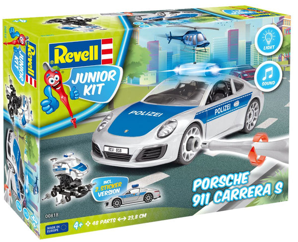 Revell 00802 802 1:20 Junior Kit Age 4+ Police Car, With Light And Sound