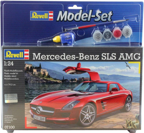 Revell 67100 1:24 MS Mercedes SLS AMG, With Colors, Brush and Glue