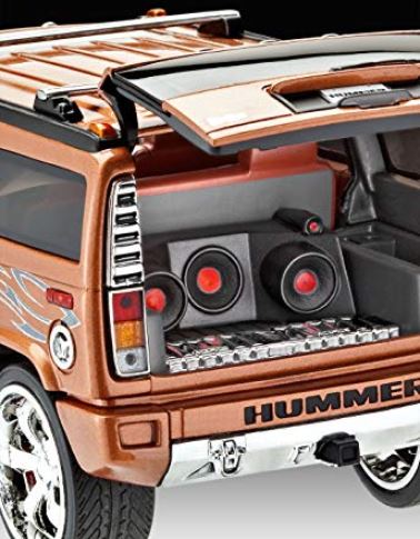 Revell 67186 1:25 MS Hummer H2, With Colors, Brush and Glue