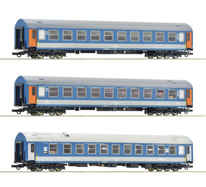 Roco 74188 H0 Passenger Coaches D 374/375 "Vindobona/Hungaria" (Set 1), Ep IV-V MAV, 3pcs