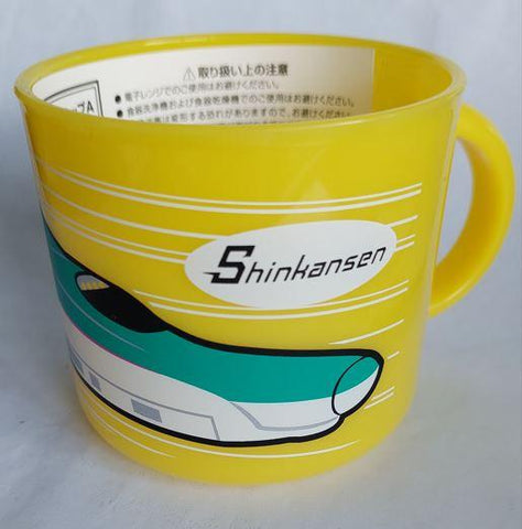 Trainiart 50141 Plastic Cup - Series E5 Shinkansen Design, Yellow, JR East