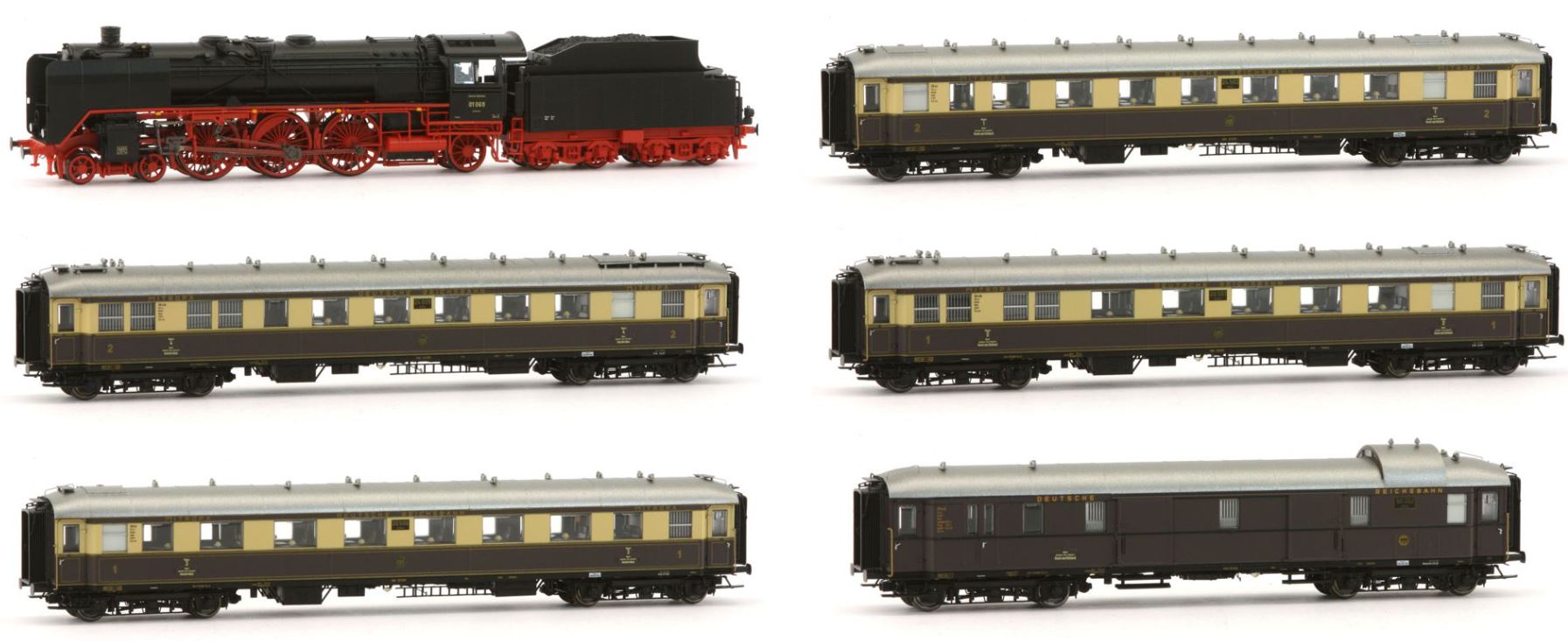 Brawa 50682 H0 Passenger Train Set Rheingold Express-Train, Ep II DRG, 6pcs