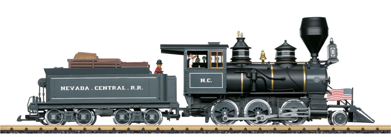 LGB L20284 20284 G Loco Steam Engine Mogul, DCC+Sound, Ep I, Nevada Central RR USA