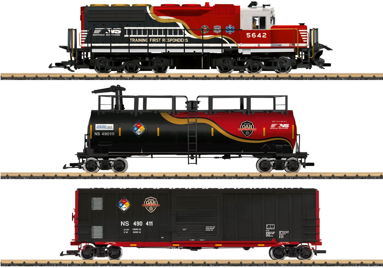 LGB L29911 29911 G Trainset With Diesel Loco and 2 Freight Cars, With DCC/Sound, Ep VI Norfolk Southern USA +++ For pick up at shop only +++