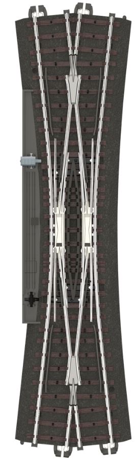 Marklin 024720 24720 H0 Tracks C Double Slip Wide Angle, L 236.1 mm 9-5/16", Deg 12.1°