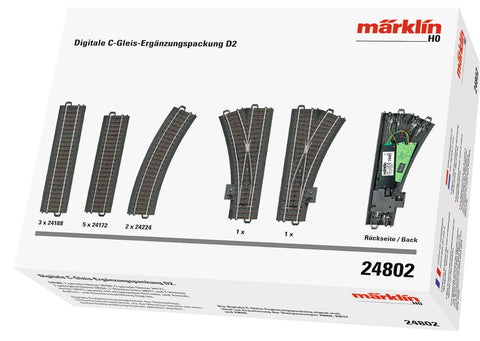 Marklin 024802 24802 H0 Tracks C Digital Track D2 Extension Set