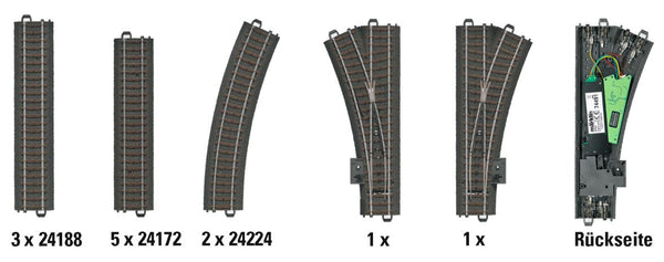 Marklin 024802 24802 H0 Tracks C Digital Track D2 Extension Set