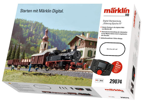 Marklin 029074 29074 H0 Startset Digital Freight Train With Steam Engine Class 74, Ep III DB
