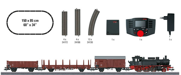 Marklin 029074 29074 H0 Startset Digital Freight Train With Steam Engine Class 74, Ep III DB