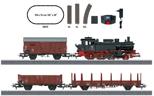 Marklin 029074 29074 H0 Startset Digital Freight Train With Steam Engine Class 74, Ep III DB