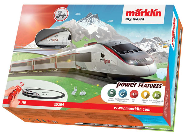 Marklin 029304 MyWorld 3+yrs 29304 H0 Startset TGV Lyra, SNCF, 1840 X 760 mm 72“ X 30“