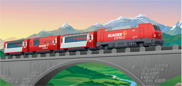 Marklin 029348 MyWorld 3+yrs MyWorld 3+yrs 29348 H0 Startset Glacier Express, Ep VI RhB Switzerland