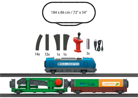 Marklin 029349 MyWorld 3+yrs MyWorld 3+yrs 29349 H0 Startset Container Logistics, Ep VI