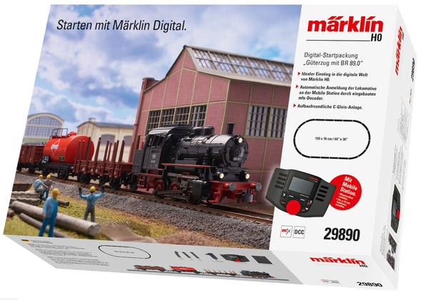 Marklin 029890 29890 H0 Startset Digital Freight Train With Steam Engine Class 89, Ep III DB