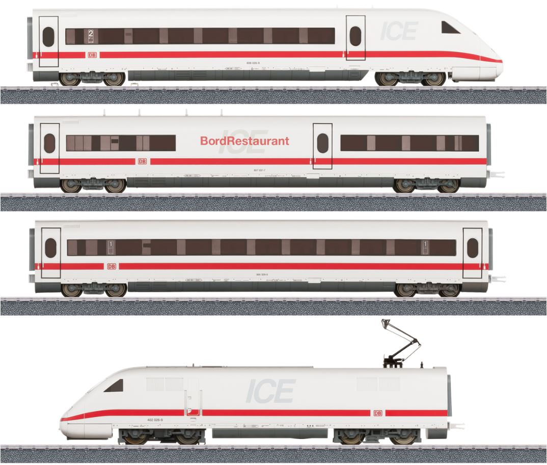 Marklin 036712 36712 H0 AC3L Trainset ICE 2 High-Speed Train, Ep V
