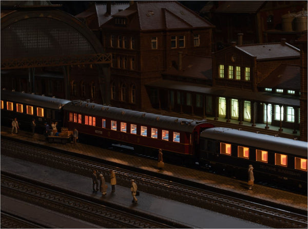 Marklin 039052bu 39052 srbu H0 AC3L Complete Passenger Train Set With Rare Blue Insider 20yrs Steam Engine Class 05 And F-Train Insider Set, mfx/DCC Sound, Ep III, DB Germany