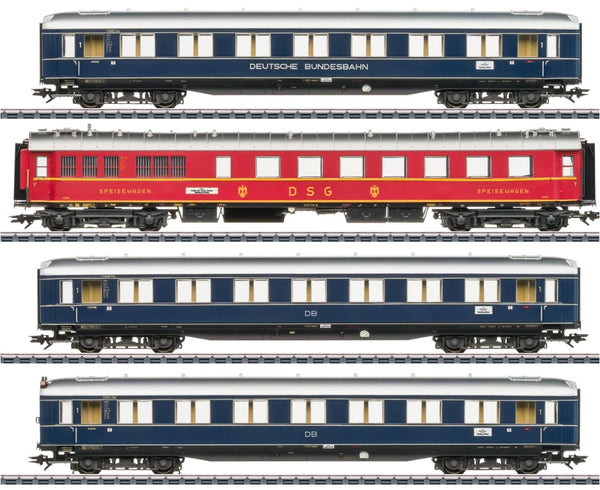 Marklin 039052bu 39052 srbu H0 AC3L Complete Passenger Train Set With Rare Blue Insider 20yrs Steam Engine Class 05 And F-Train Insider Set, mfx/DCC Sound, Ep III, DB Germany