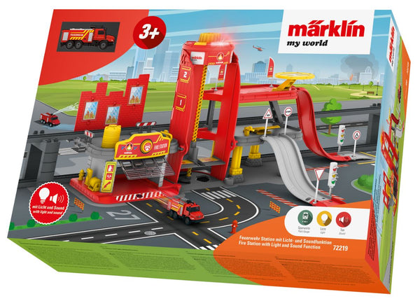 Marklin MyWorld 72219 H0 Fire Station Kit With Light And Sound