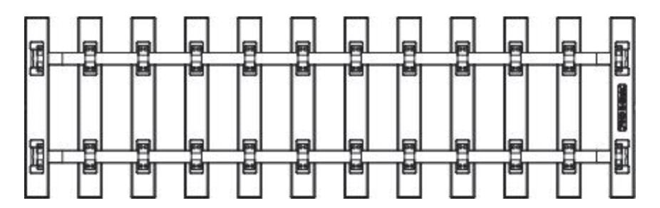 Piko 35231 G Tracks Tie Section, 280mm