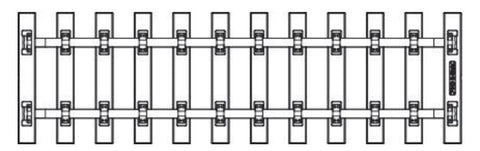 Piko 35231 G Tracks Tie Section, 280mm