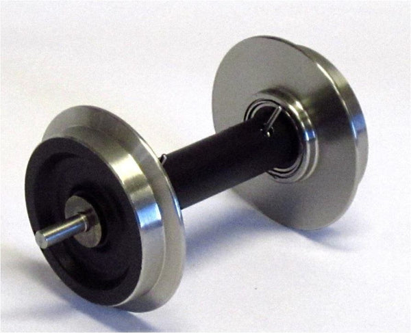 Piko 36167 G Metal Wheelset 30 mm Diameter, Chrome-Nickel Plated, Ball Bearings, With 2 Electric Pickups, 2pcs