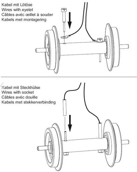 Piko 36168 G Metal Wheelset 35 mm Diameter, Chrome-Nickel Plated, Ball Bearings, With 2 Electric Pickups, 2pcs