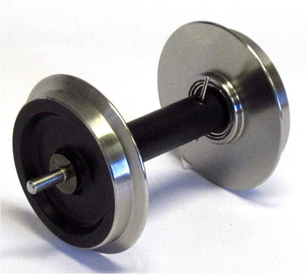 Piko 36168 G Metal Wheelset 35 mm Diameter, Chrome-Nickel Plated, Ball Bearings, With 2 Electric Pickups, 2pcs