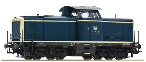 Roco 52538 H0 Diesel Locomotive Series 212 (053-3), Ocean-Blue Beige, Ep IV DB, DC