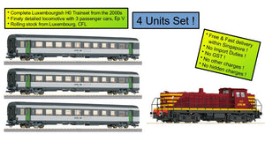 Roco 62882 srbu H0 Complete Trainset With Diesel Locomotive Series 900 And 3 Passenger exCorail Cars, Ep V CFL