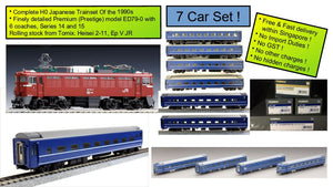 Tomix 96196bu srbu H0-196 Complete Trainset With Electric Locomotive PM Class ED79-0 And 6 Passenger Coaches Series 14/15, Ep IV JR, 7 units