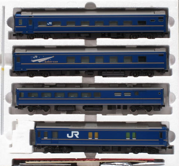 Tomix 96198bu srbu H0 Complete Trainset ‚Hokutosei‘ With Electric Locomotive PM Class EF81 And 12 Passenger Cars Type 24/25, Ep IV JR, 13pcs