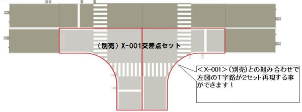 Tomytec 25828 N Tracks Bus System, Set X-003 Intersection Expansion