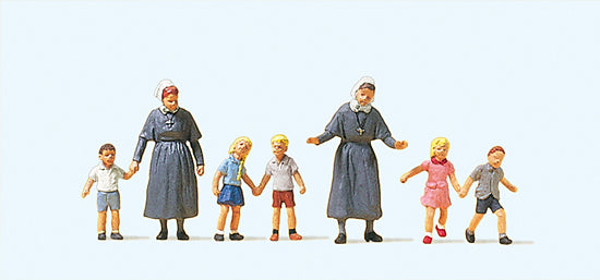 Preiser 10533 H0 Protestant Sisters With Children