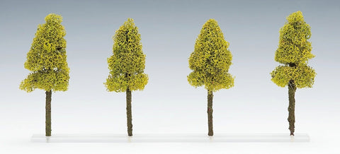 Tomix 08186 8186 N Deciduous Trees, Light Green, 4pcs