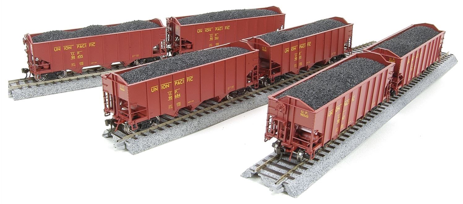 BLI 1793 H0 3-Bay Hopper, UP, Red With Yellow Lettering B, 6cars
