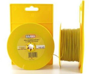 Brawa 03111 3111 Wire 0,14mm², 100m Drum, Yellow
