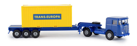Brekina 79218 Büssing 20ft Box Container-SZ 1964 Trans Europe
