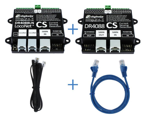 Digikeijs DR4088LN-CS_BOX LocoNet Complete Starter Kit With 32 Reporting Points