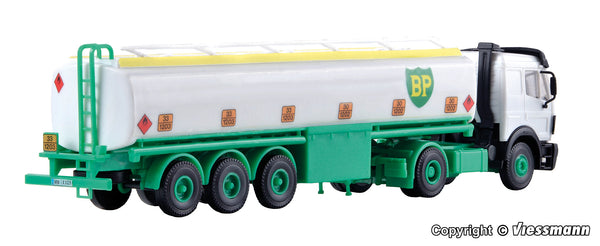 kibri 14670 H0 MB 2-Axle Tanker Truck With Semi-Trailer BP