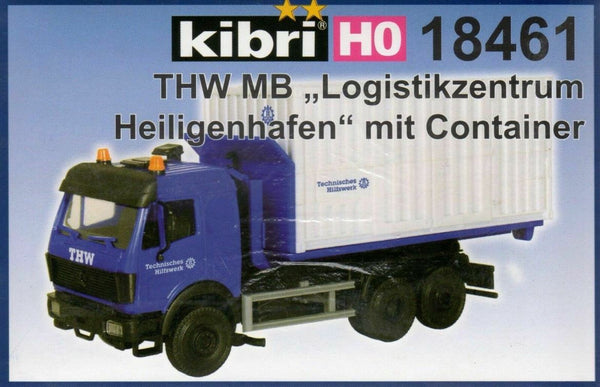 kibri 18461 H0 THW MB With Container From Logistik Center Heiligenhafen