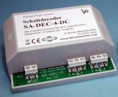 LDT 210213 SA DEC 4 DC G Switch Decoder, With 4x Bi-Positioned Relais