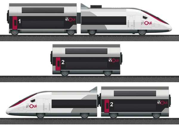 Marklin 029406 MyWorld 3+yrs 29406 H0 Startset TGV Duplex, SNCF, 1840 X 760 mm 72“ X 30“