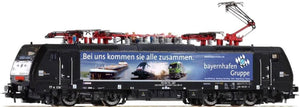 Piko 57962 H0 Electric Locomotive Class 189, Black, Ep VI Private Company ‚Bayernhafen‘, With 4 Pantographs