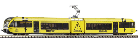 Piko 59539 H0 Electric Railbus Commuter Train Stadler Class GTW 2/6, Yellow, Ep VI SBB ‚Teletop'
