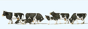 Preiser 10145 H0 Cows, Black Patched