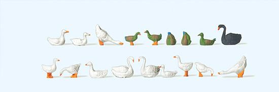 Preiser 14167 H0 Ducks Gooses And Swans