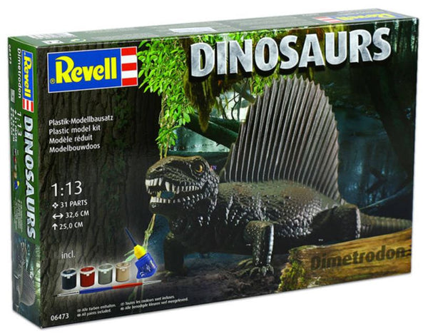 Revell 06473 6473 1:13 Dinosaurs Dimetrodon, With Colors, Brush And Glue