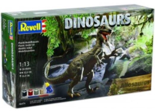Revell 06474 6474 1:13 Dinosaurs Allosaurus, With Colors, Brush And Glue